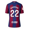 Camiseta de fútbol FC Barcelona Gundogan 22 Primera Equipación 23-24 - Hombre